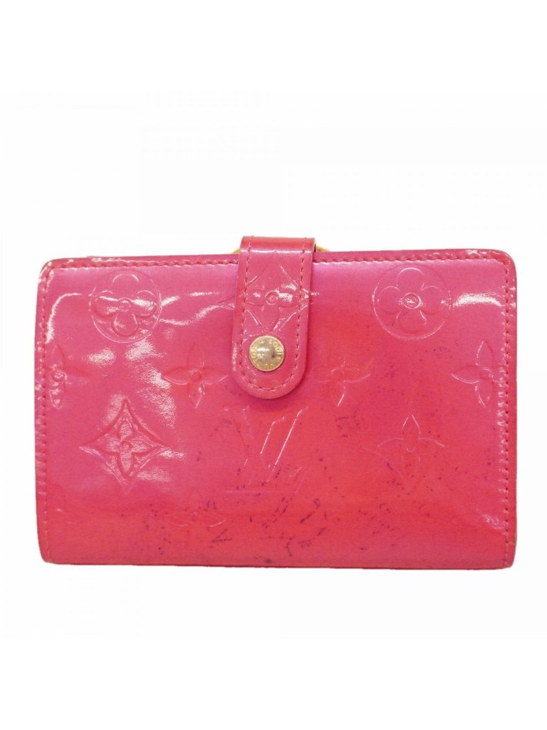 Louis Vuitton Wallet Vernis Portomonevie Viennois Fuchsia Pink